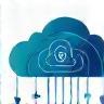 Illustration representing cloud security and scalability